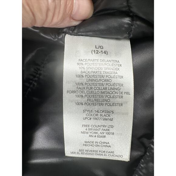 Free Country Thermo Super Soft Shell Jacket, Ladies Size L Black - Picture 14 of 16